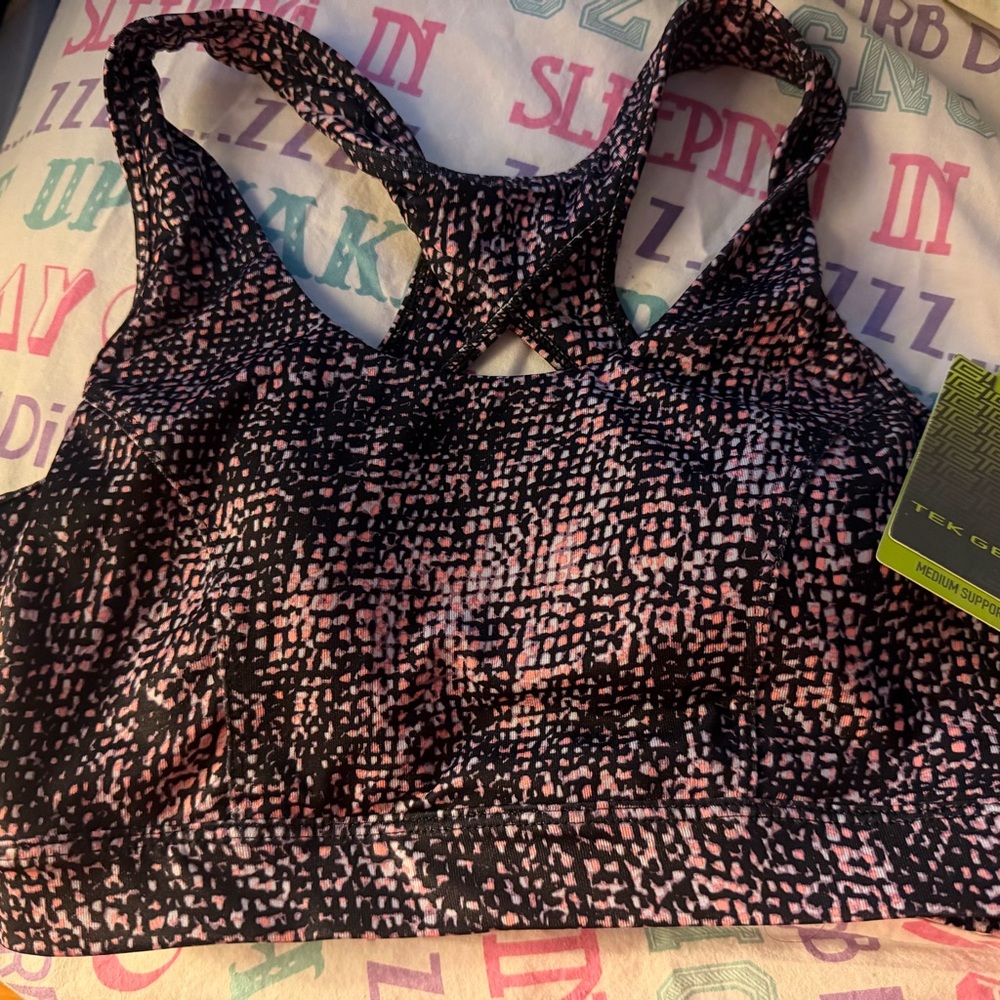 Kohl’s / Tek Gear Black and Pink Sports Bra
